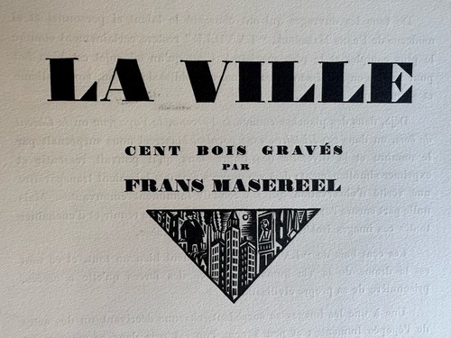 Frans masereel gravure - masereel, sur