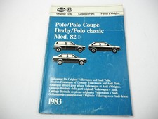 VW Polo 2 Type 86C Coupe/Classic Derby Spare Parts Catalogue Image Catalogue 1982 -1982