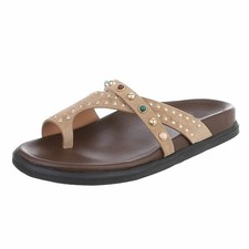 Paire de tongs marron clair -
