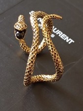 Inspred Snake Cuff Style Monet Yves Saint Laurent Christian Lacroix Vintage 70's