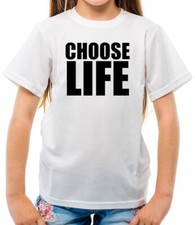 Choose Life - Enfants - Slogan 80s Costume Rétro Grand Coup Déguisement