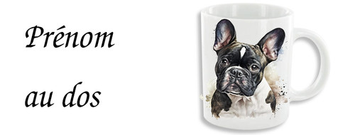 Mug personnalisable bouledogue - mug,