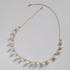 collier gold filled perle de