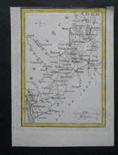 1830 Carte géographique Département NORD (59) TARDIEU.. 9 x 12,5 cm