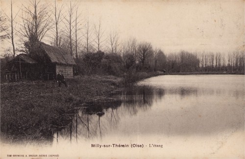 Cpa milly sur - milly-sur-therain,