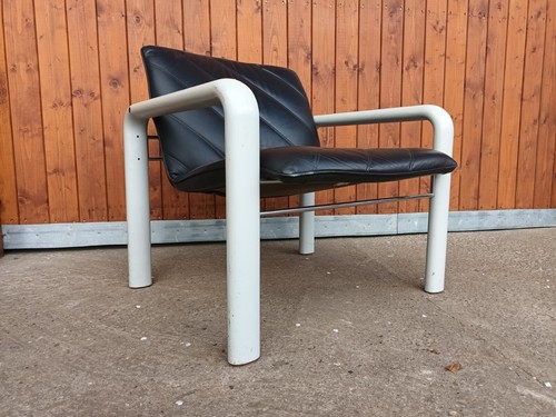 Designer fauteuil cuir lounge - fauteuil,