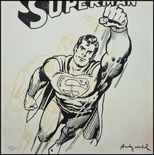 Andy Warhol * Superman * Lithographie * Limitée # XX/2400 CMOA Signée