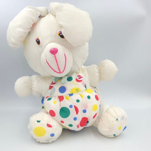 Doudou puffalump lapin blanc