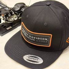 Harley-Davidson 9fifty baseball cap embroidered racing men's flat brim hat black