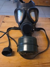 Antique Model Army Gas Mask With Cartridge And Water Bottle Tube