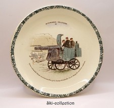 Superbe Assiette en couleur- AUTOMOBILE MILITAIRE (Canon automobile blindé)