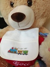 Bavoir bébé fait main point