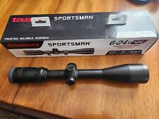 Tasco Telescope Rifle Scope 6-24x44 Sf W/s/f riflescope Weaver Rings Sportsman