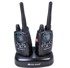 Talkie-walkie Midland G7 Pro avec double chargeur et piles, grande gamme PMR446