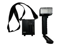 Metz 60 CT-1 Flash Unit w/ Battery Holder 60CT-1/2 Strap Untested Clean 60CT1