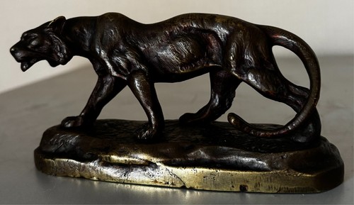 Bronze art déco panthère - art,