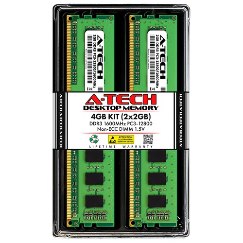 4gb 2x2gb pc3 - 2x2gb, pc3-12800u