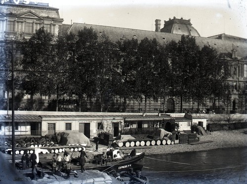 Paris 1900 quais péniches - 1900,