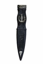 Kilt Highlandwear Sécurité Sgian Dubh Tétine Étain Montage Chardon Modèle