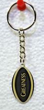 GREATNESS GUINNESS BIERE Porte clé métal forme ballon rugby 4x2 cm