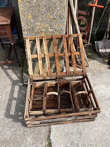 Caisse bois vintage - caisse, en