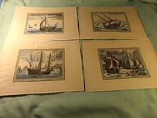 lot de 4 gravures XIXe