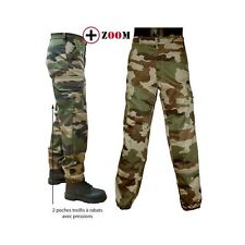 Pantalon de treillis militaire armée française modèle F2 camouflage OTAN en 88M