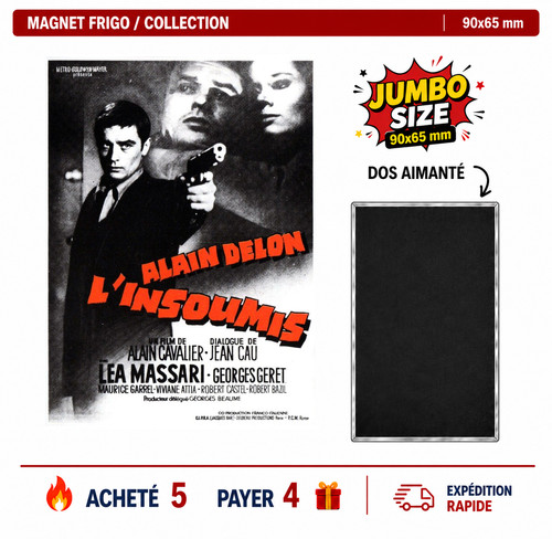 Magnet frigo alain delon - magnet,