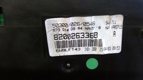 Compteur renault vel satis - renault,
