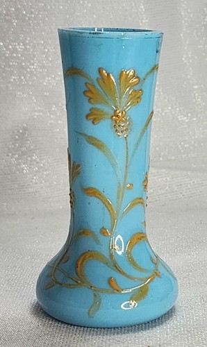 French blue opaline glass mini - french,