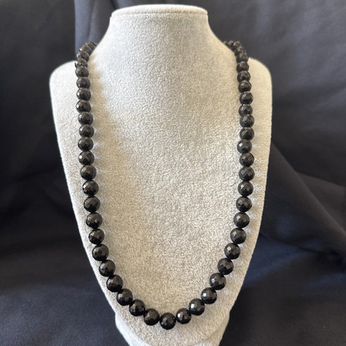 Collier perles facettées - collier, en