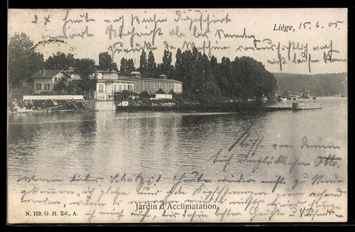 Cpa liége jardin - cpa,