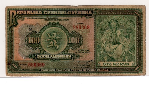 Czechoslovakia billet 100 - czechoslovakia,