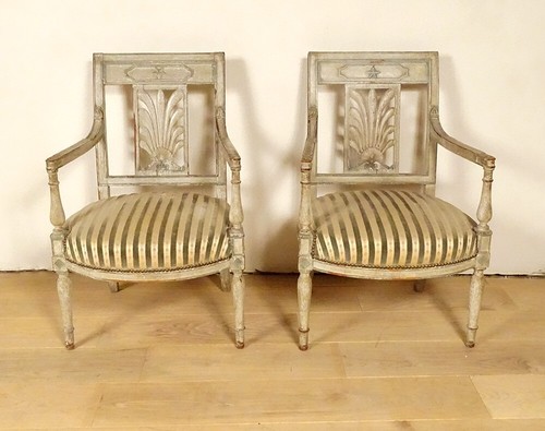 Paire fauteuils directoire - paire,