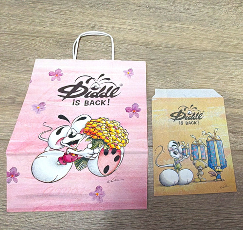 Diddl paper bags carry - 2x, bags/carry