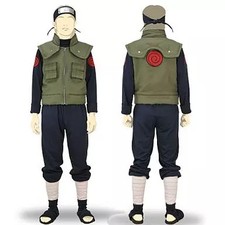 Clothing and Other Jonin Chunin Costume Set Men's M Naruto Anime Cosplay Jacket