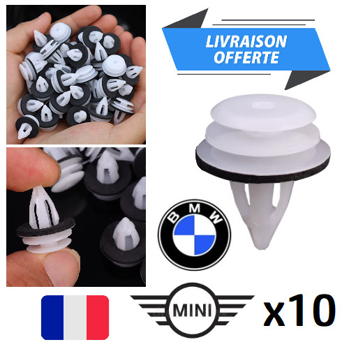 Clips fixation pour - 10,