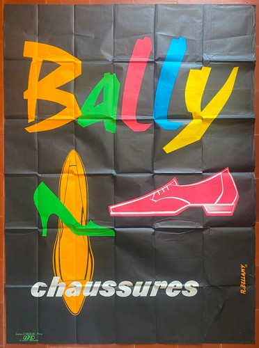 Affiche chaussures bally - chaussures, r