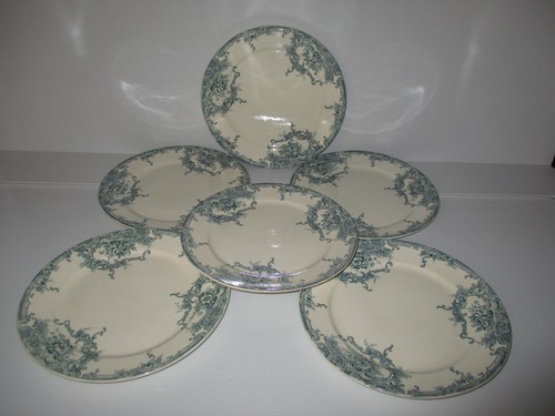 Assiettes plates terre - 6, de
