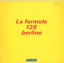 Catalogue brochure prospekt Fiat 128 berline, Special, Rally et break 1974 FR