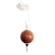 Red Jasper Clock - Ball