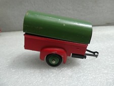 DINKY TOYS FRANCE REF 25S TRAILER 1 AXLE RED / GREEN VERY GOOD ORIGINAL CONDITION