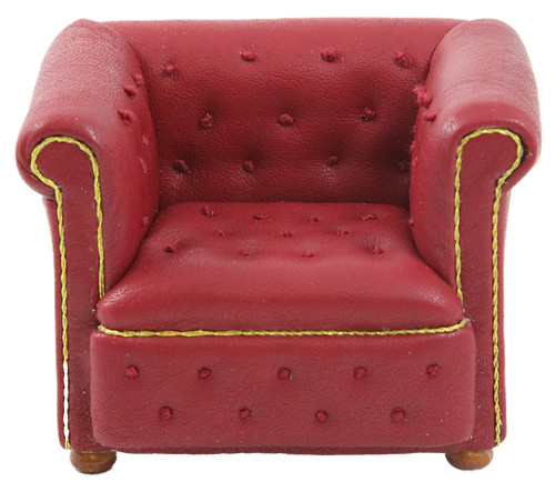 Maison poupées rouge cuir - de,