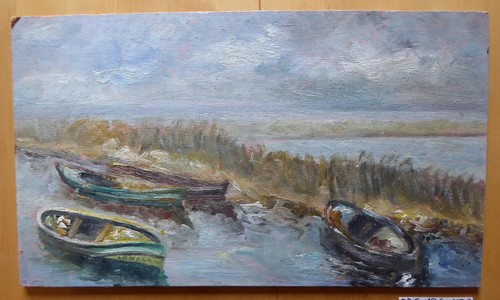 Tableau huile sur table - tableau,
