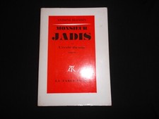 MONSIEUR JADIS ou l'école du soir   éditions la table ronde 1970 ANTOINE BLONDIN