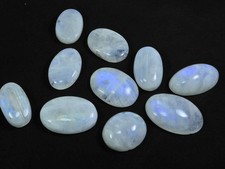 Cabochon ovale pierre de lune arc-en-ciel naturelle 15 x 20-17 x 26 mm 10 piè...