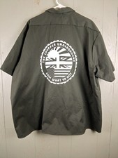 Red Kap The Chopper Underground Shirt Mens 4XL Green Workwear Moto Bikers