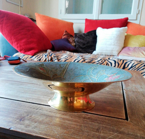 Coupe cuivre émaillée mat