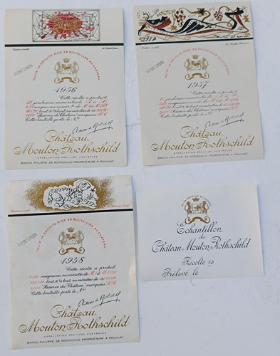 Lot étiquettes specimen vin - Étiquettes,