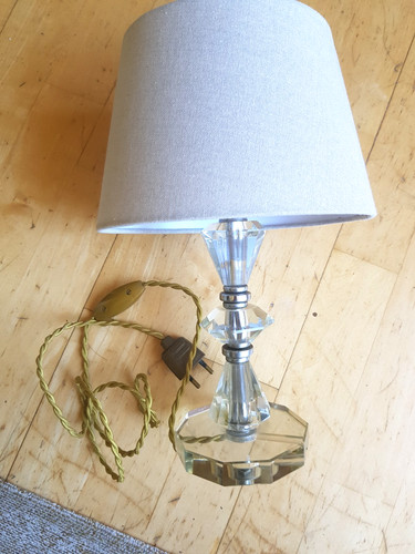 Lampe style art déco verre - style,